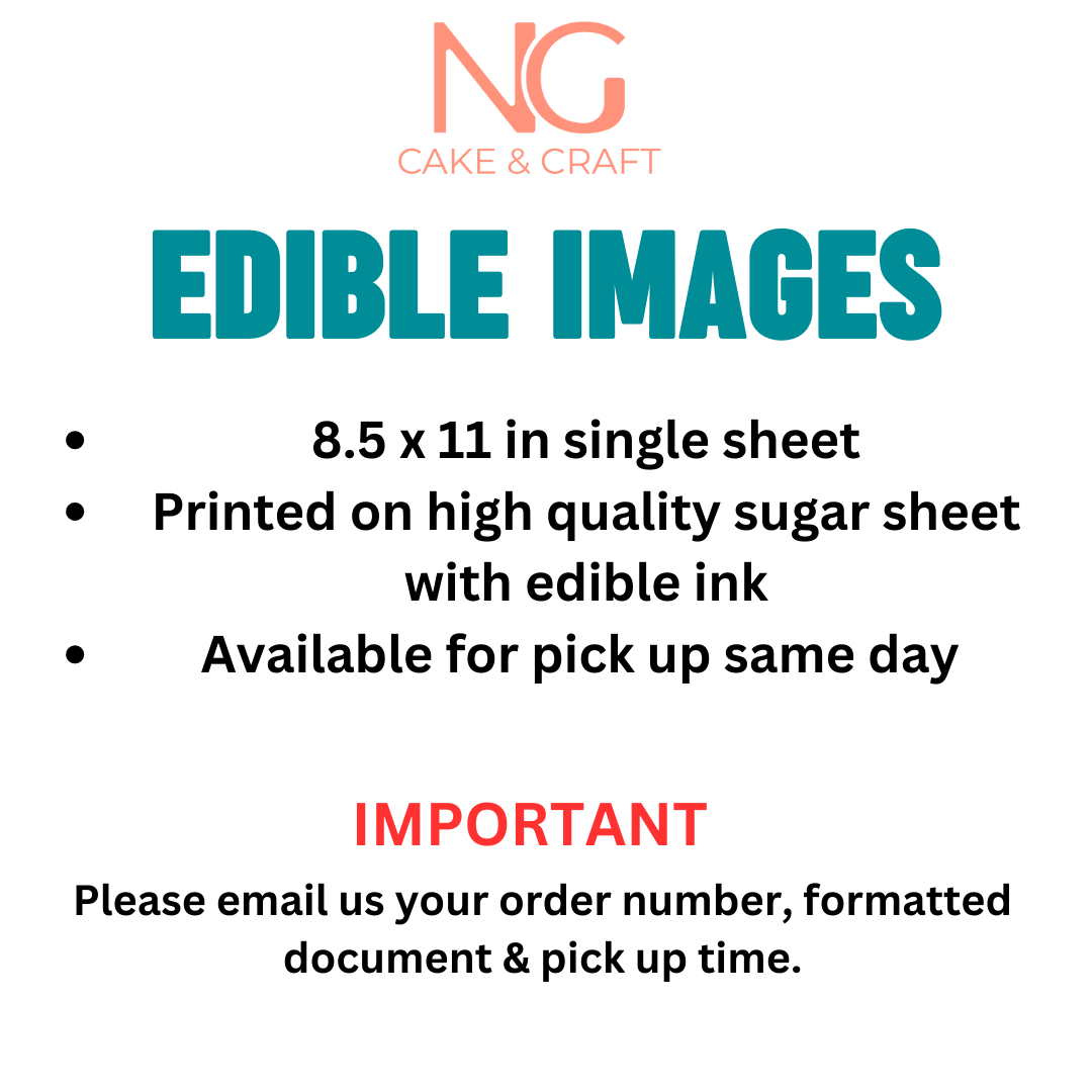 Edible Images - (Local pick up)